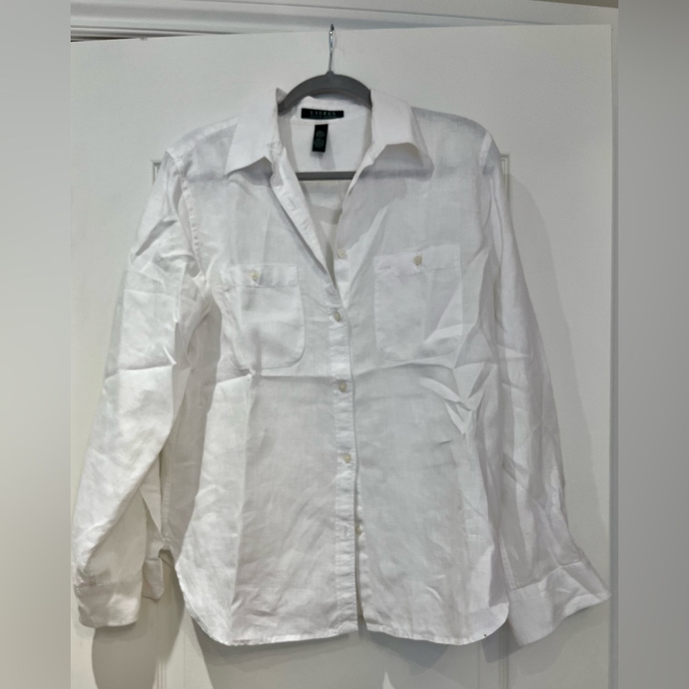 White linen shirt